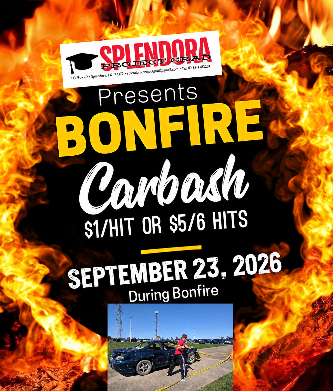 Car bash tickets